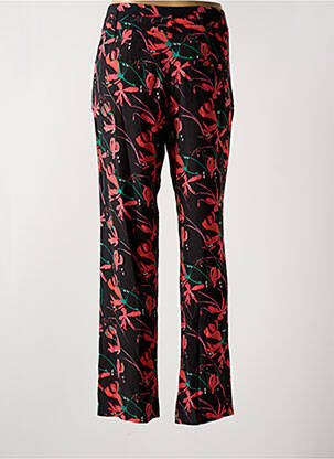 Pantalon droit tissage popeline taille normale noir ZILCH femme