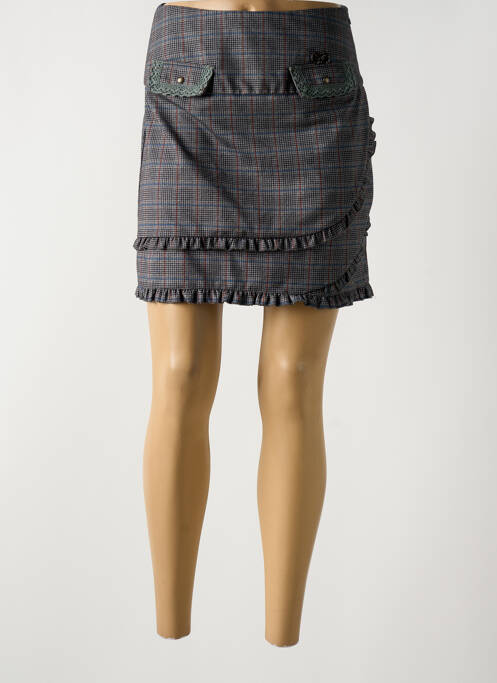 Jupe courte gris AKINO LAUDE pour femme