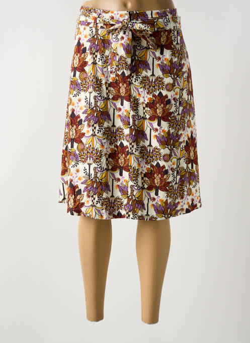 Jupe mi-longue beige SURKANA pour femme