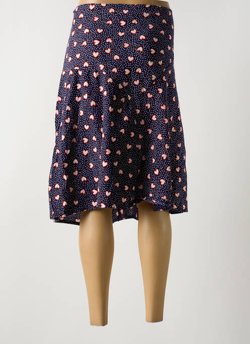 Jupe mi-longue bleu BLA-BLA pour femme