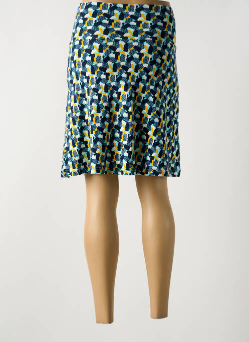 Jupe mi-longue bleu TRANQUILLO pour femme