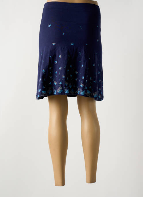 Jupe mi-longue bleu TRANQUILLO pour femme