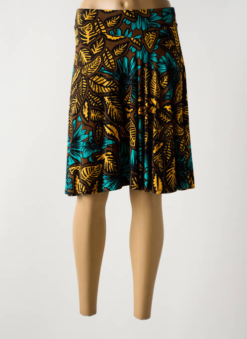 Jupe mi-longue marron SURKANA pour femme