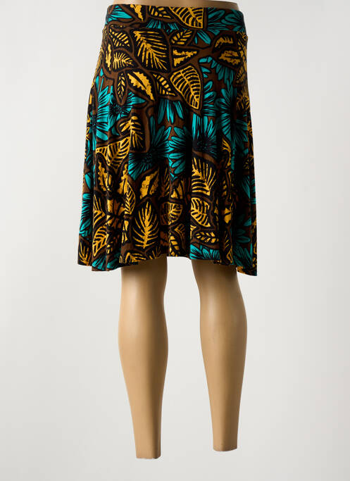 Jupe mi-longue marron SURKANA pour femme