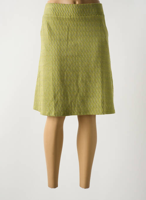 Jupe mi-longue vert TRANQUILLO pour femme