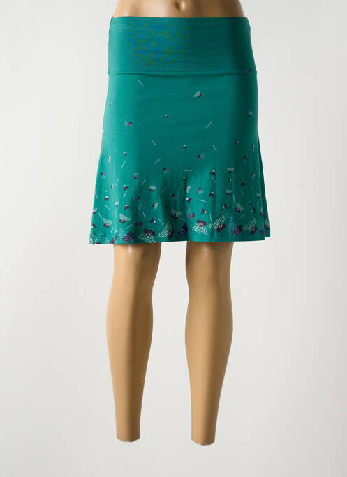Jupe mi-longue vert TRANQUILLO pour femme