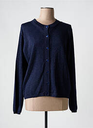 Gilet manches longues coupe cintrée bleu B.YOUNG femme