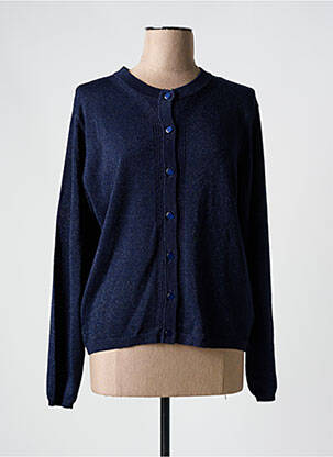 Gilet manches longues coupe cintrée bleu B.YOUNG femme