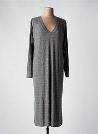 Robe mi-longue manches longues manches longues gris VERO MODA femme