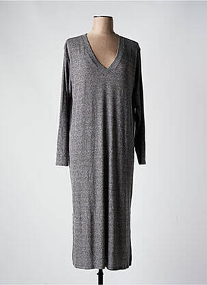 Robe mi-longue manches longues manches longues gris VERO MODA femme