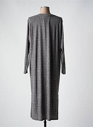 Robe mi-longue manches longues manches longues gris VERO MODA femme