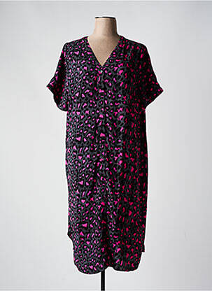 Robe mi-longue manches courtes manches courtes gris ONLY femme