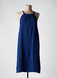 Robe mi-longue sans manche sans manche bleu MINIMUM femme