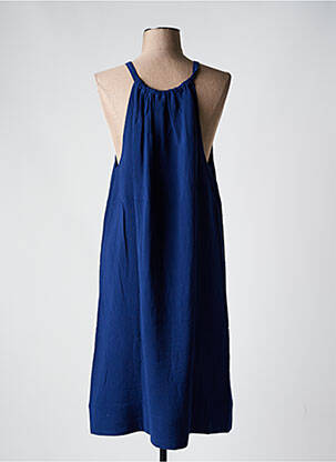 Robe mi-longue sans manche sans manche bleu MINIMUM femme