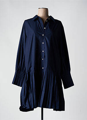 Robe courte manches longues manches longues bleu Y.A.S femme