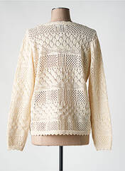 Gilet manches longues beige VERO MODA pour femme seconde vue