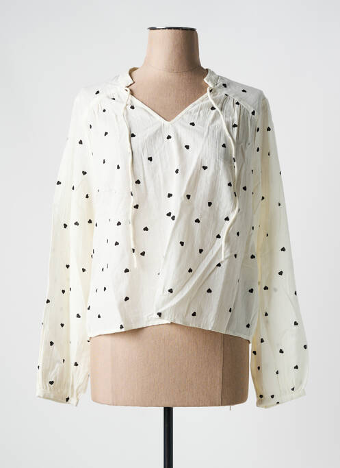 Blouse beige PIECES pour femme