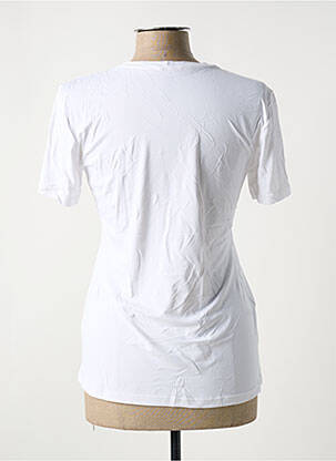 T-shirt sérigraphie floquée manches courtes blanc ALTO GIRO femme