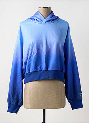 Sweat-shirt à capuche manches longues manches longues bleu ALTO GIRO femme