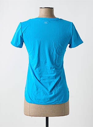 T-shirt col v manches courtes bleu ALTO GIRO femme