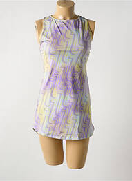 Ensemble short col rond violet ALTO GIRO femme