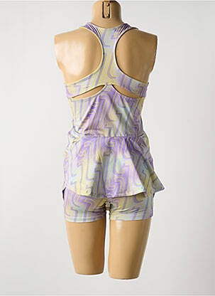 Ensemble short col rond violet ALTO GIRO femme