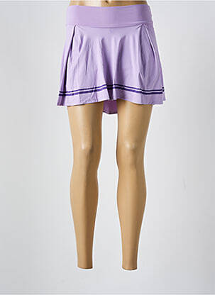 Jupe short taille élastique violet ALTO GIRO femme