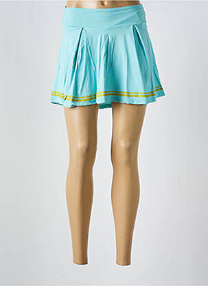Jupe short taille élastique bleu ALTO GIRO femme