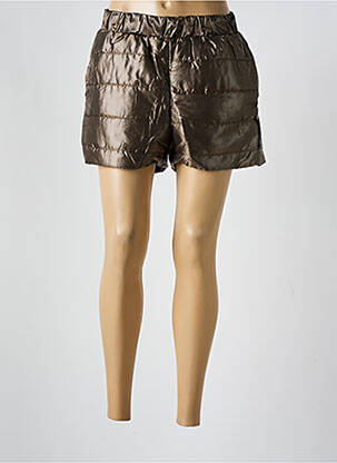 Short taille élastique marron ALTO GIRO femme