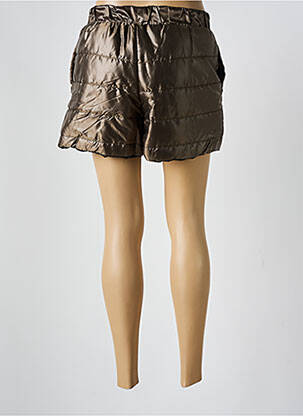Short taille élastique marron ALTO GIRO femme