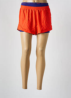 Short taille élastique orange ALTO GIRO femme