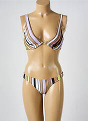 Maillot de bain 2 pièces marron DESPI pour femme seconde vue