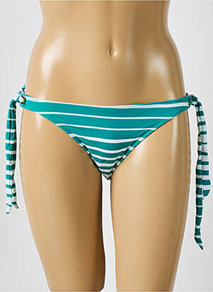 Bas de maillot de bain fermeture liens à nouer bikini vert DESPI femme