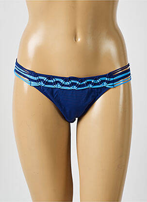 Bas de maillot de bain tissage satiné culotte bleu DESPI femme