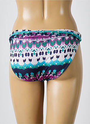 Bas de maillot de bain imprimé fantaisie culotte violet DESPI femme