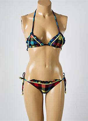 Maillot de bain 2 pièces stretch haut soutien-gorge balconnet noir DESPI femme