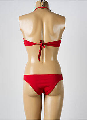 Maillot de bain 2 pièces stretch haut bandeau rouge DESPI femme