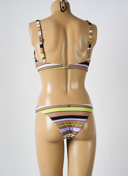 Maillot de bain 2 pièces marron DESPI pour femme