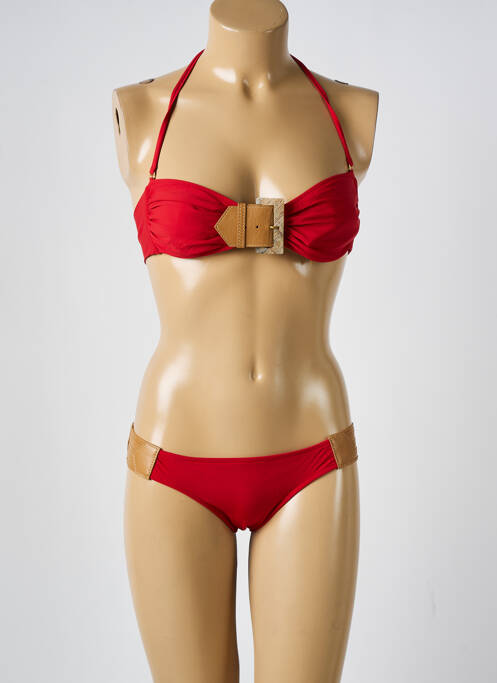 Maillot de bain 2 pièces rouge DESPI pour femme