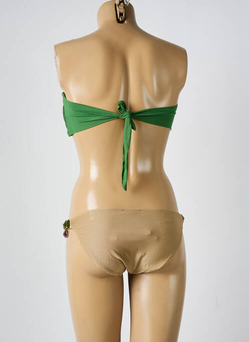 Maillot de bain 2 pièces vert DESPI pour femme