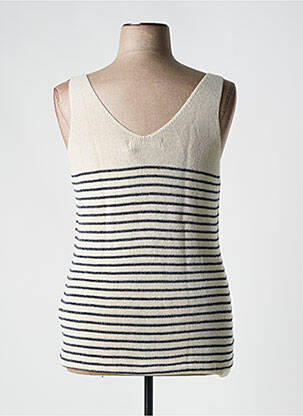Top imprimé fantaisie fines bretelles beige VERO MODA femme
