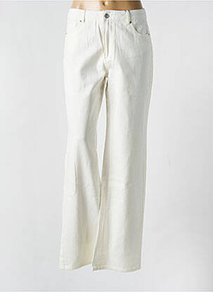 Jeans coupe droite poches blanc PIECES femme