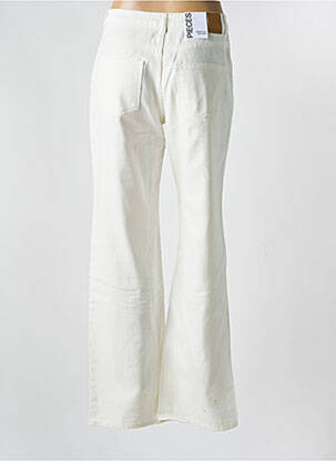 Jeans coupe droite poches blanc PIECES femme