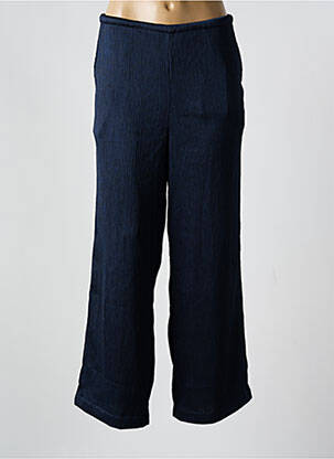 Pantalon droit taille élastique bleu MINIMUM femme