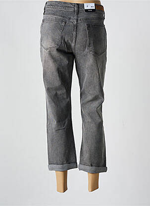 Jeans coupe slim poches gris F.A.M. femme