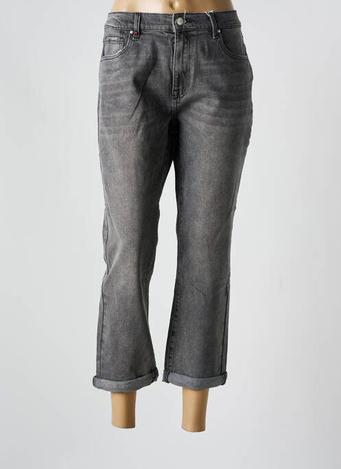 Jeans coupe slim gris F.A.M. pour femme