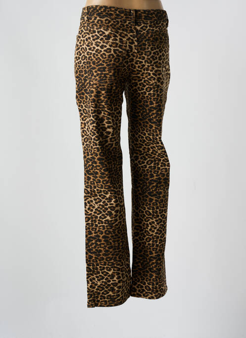 Pantalon droit marron PIECES pour femme