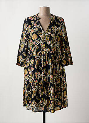 Robe courte manches 3/4 manches 3/4 noir LA FIANCÉE femme