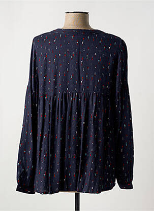 Blouse imprimé fantaisie manches longues bleu LA FIANCEE DU MEKONG femme