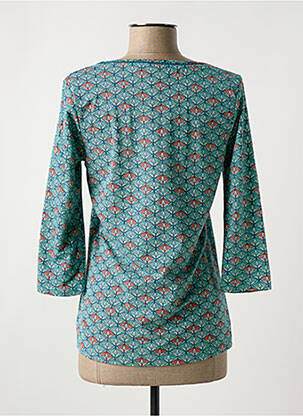 T-shirt manches 3/4 manches 3/4 vert LA FIANCEE DU MEKONG femme